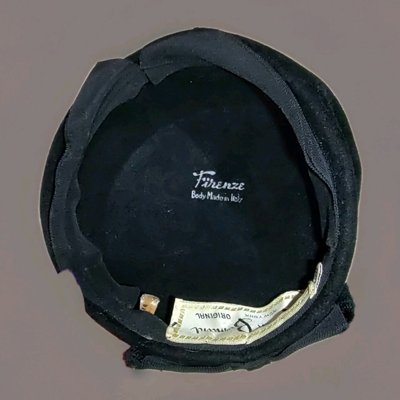 Herbert Bernard Original NY Felt Hat Labeled Firenze body Italy Sz 22