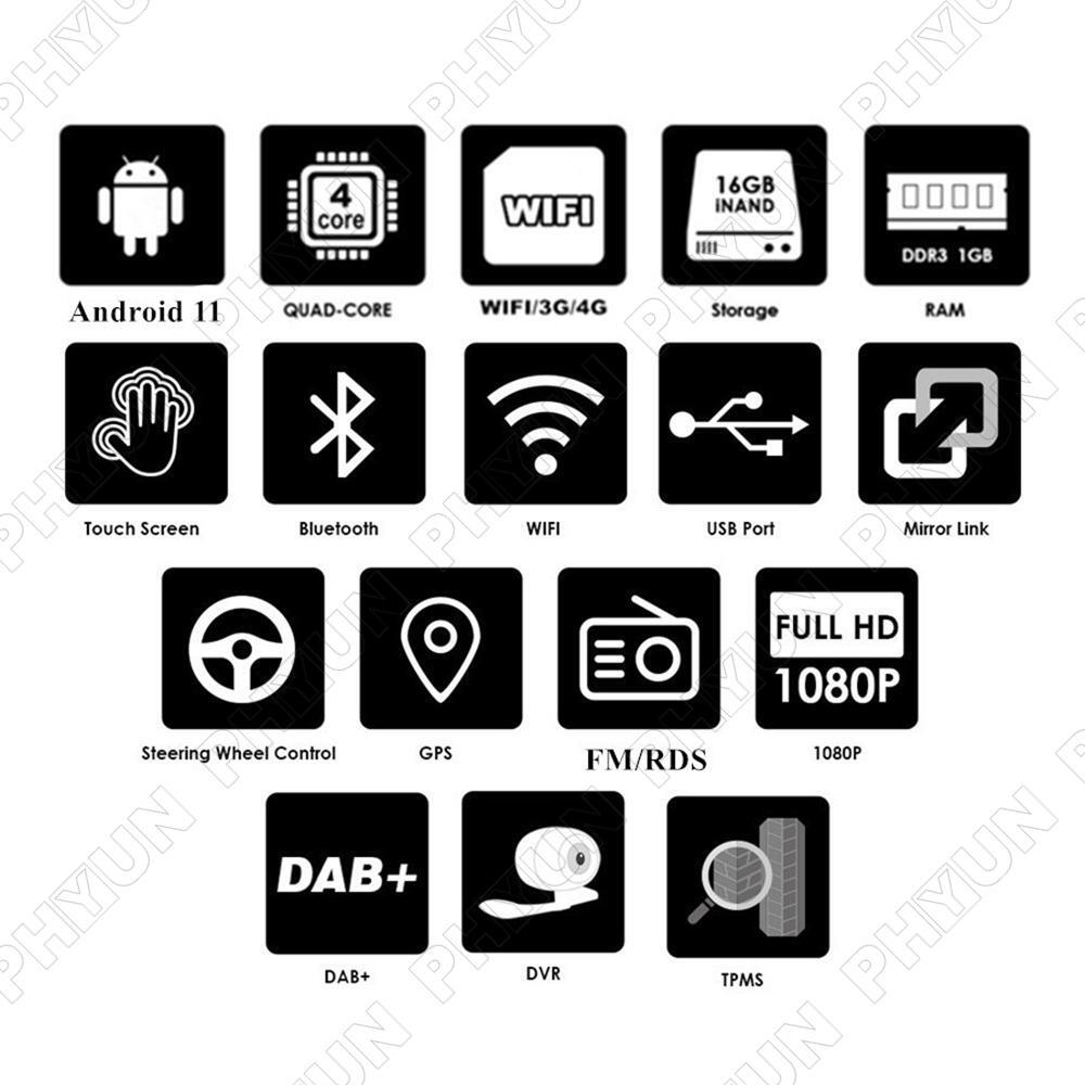 9.7'' Vertical Stereo Radio Android 11 GPS Head Unit For Cadillac SRX 2009-2012