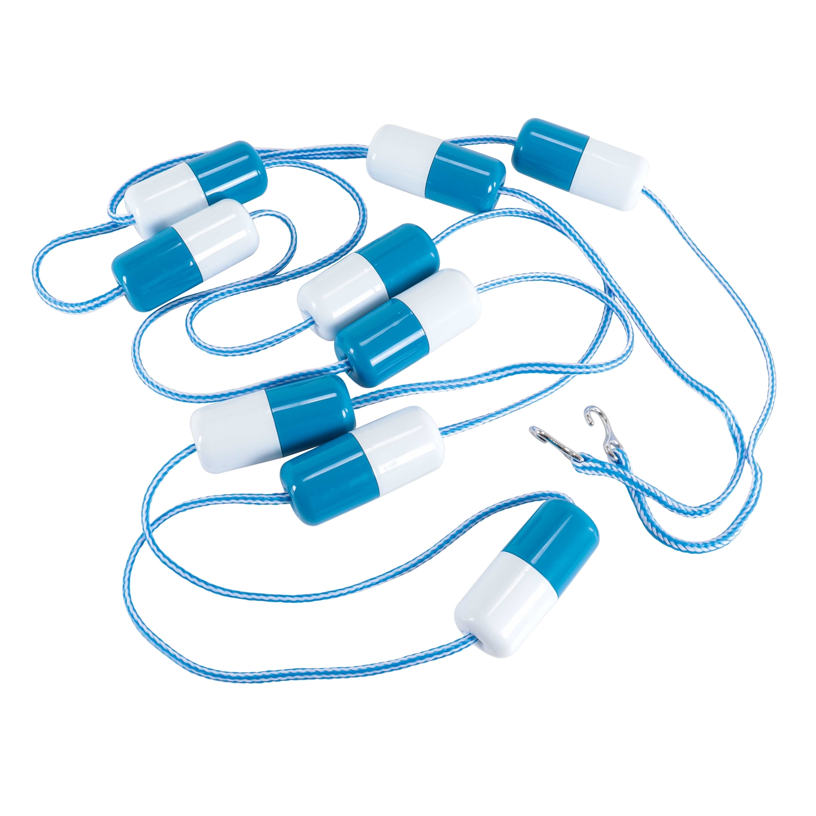 Swimming Pool Adjustable Length 16 to 20 Feet Safety Rope with Floating Buoys