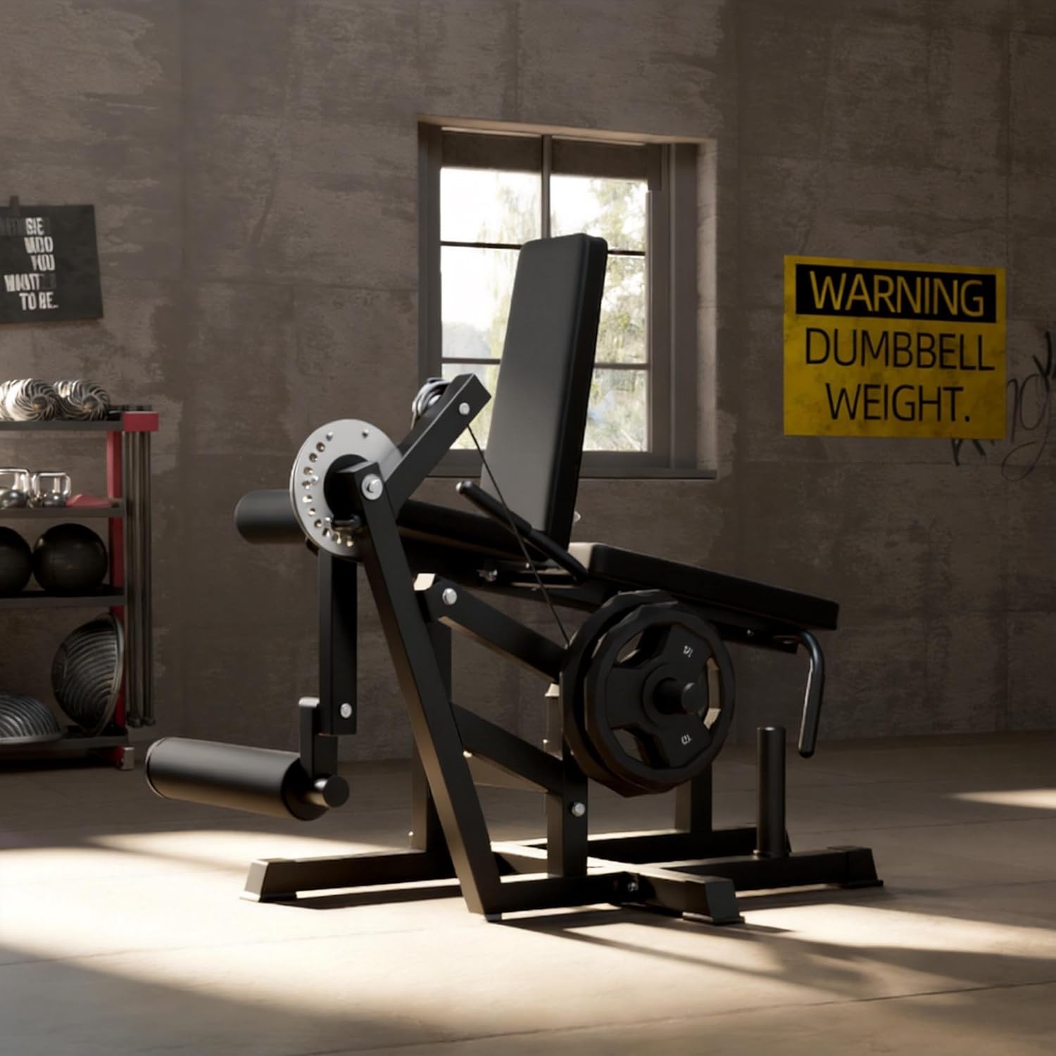 Leg Extension Curl Machine 630LBS Leg Curl Machine Seated Leg Lying Curl Machine