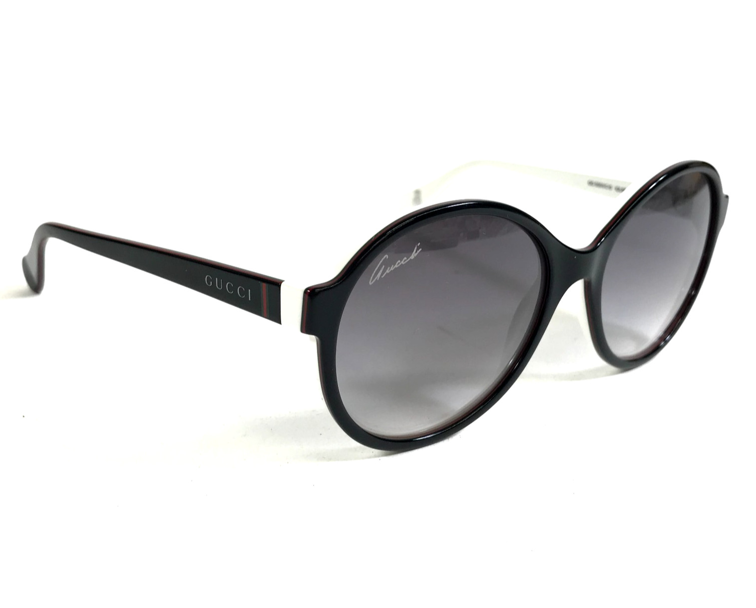 Gucci Kids Sunglasses GG5001/C/S IQLBD Black White Round Frames with Gray Lenses