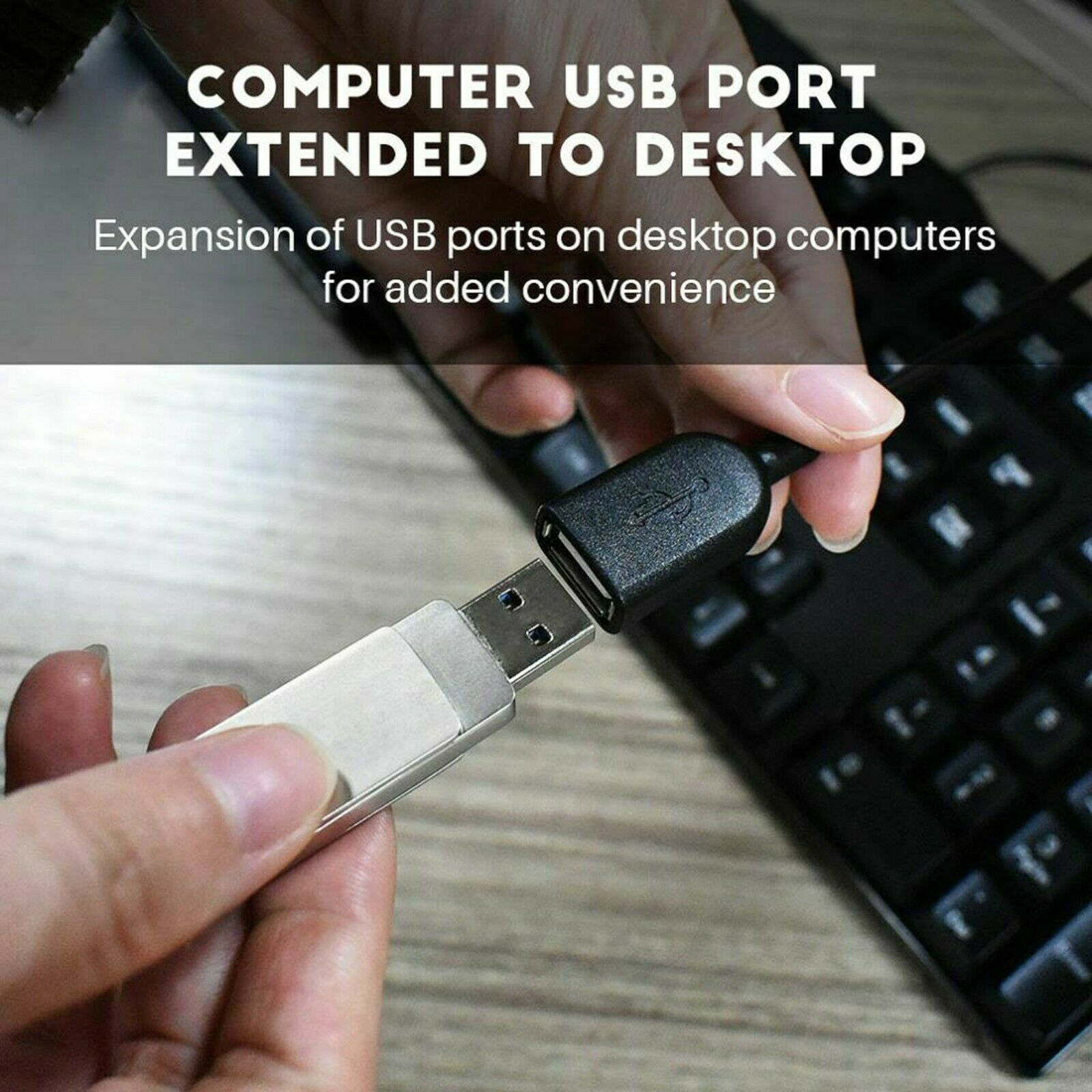 High-Speed USB-USB Extension Cable USB 2.0 Adapter Extender Cord Male/Female LOT