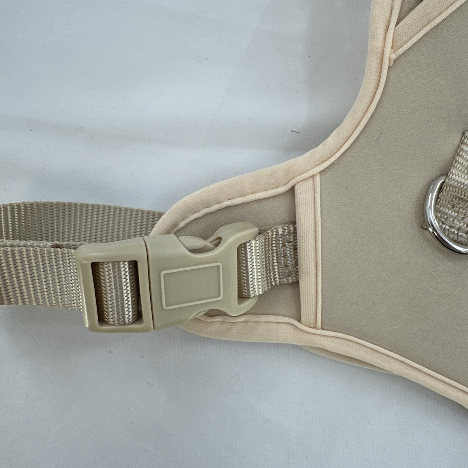 Doghaus Dog Harness LARGE (33-55lb) Cream Ivory Neoprene Mesh Adjustable Durable