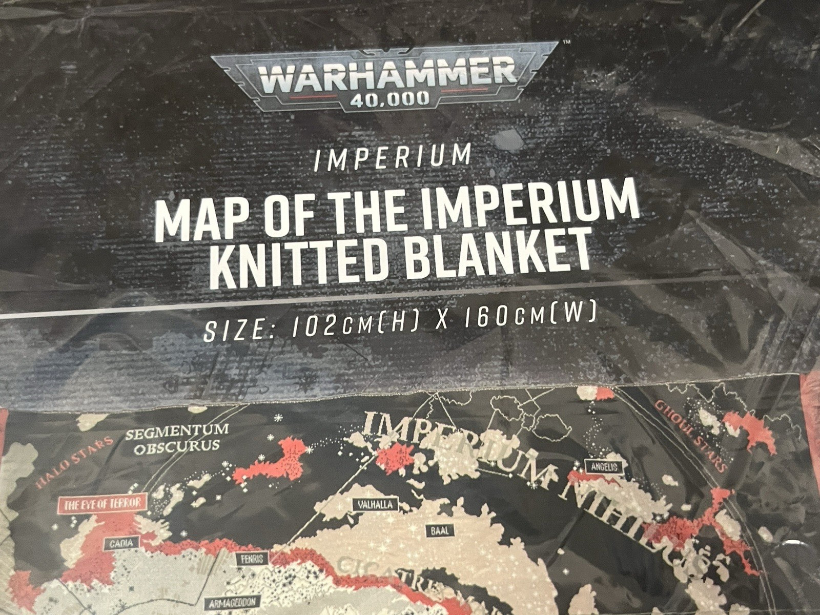 NEW Map of the Imperium Knitted Blanket - Official Games Workshop WARHAMMER 40K