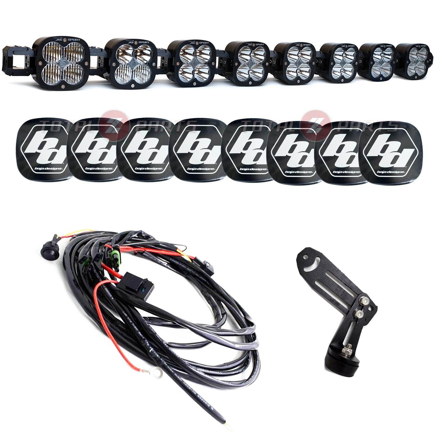 Baja Designs® 8 XL Linkable LED 25,200 lm Universal Light Bar + Wiring & Covers