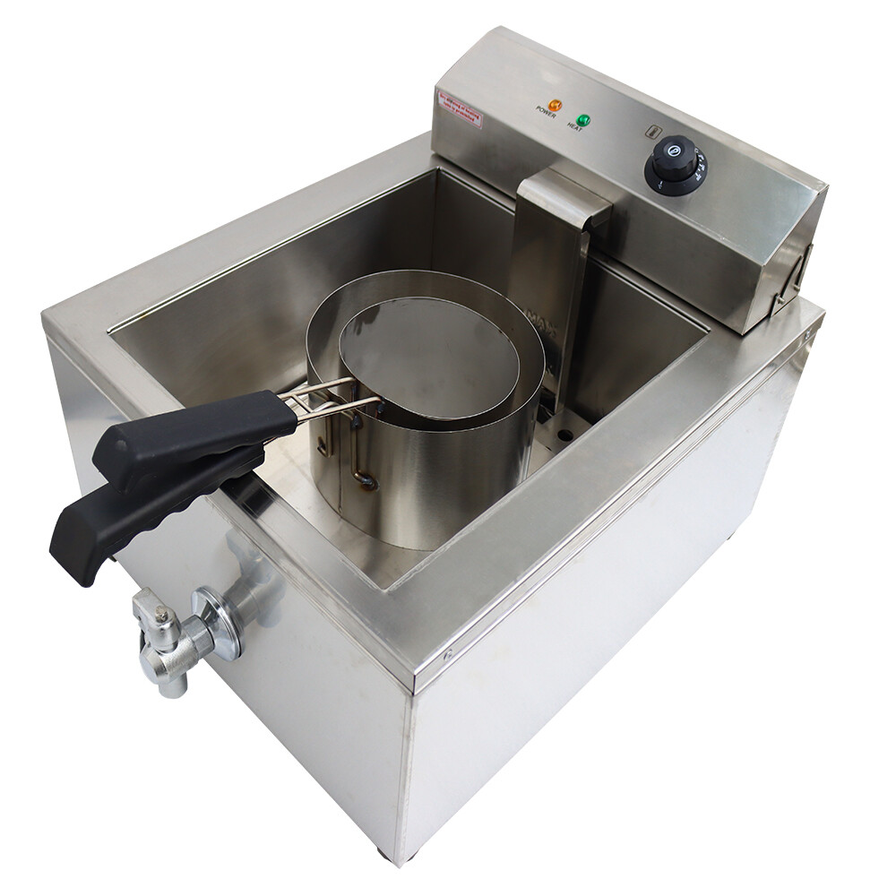 TECHTONGDA 110V Stainless Steel Multi-Purpose Funnel Cake Fryer for Donuts etc.