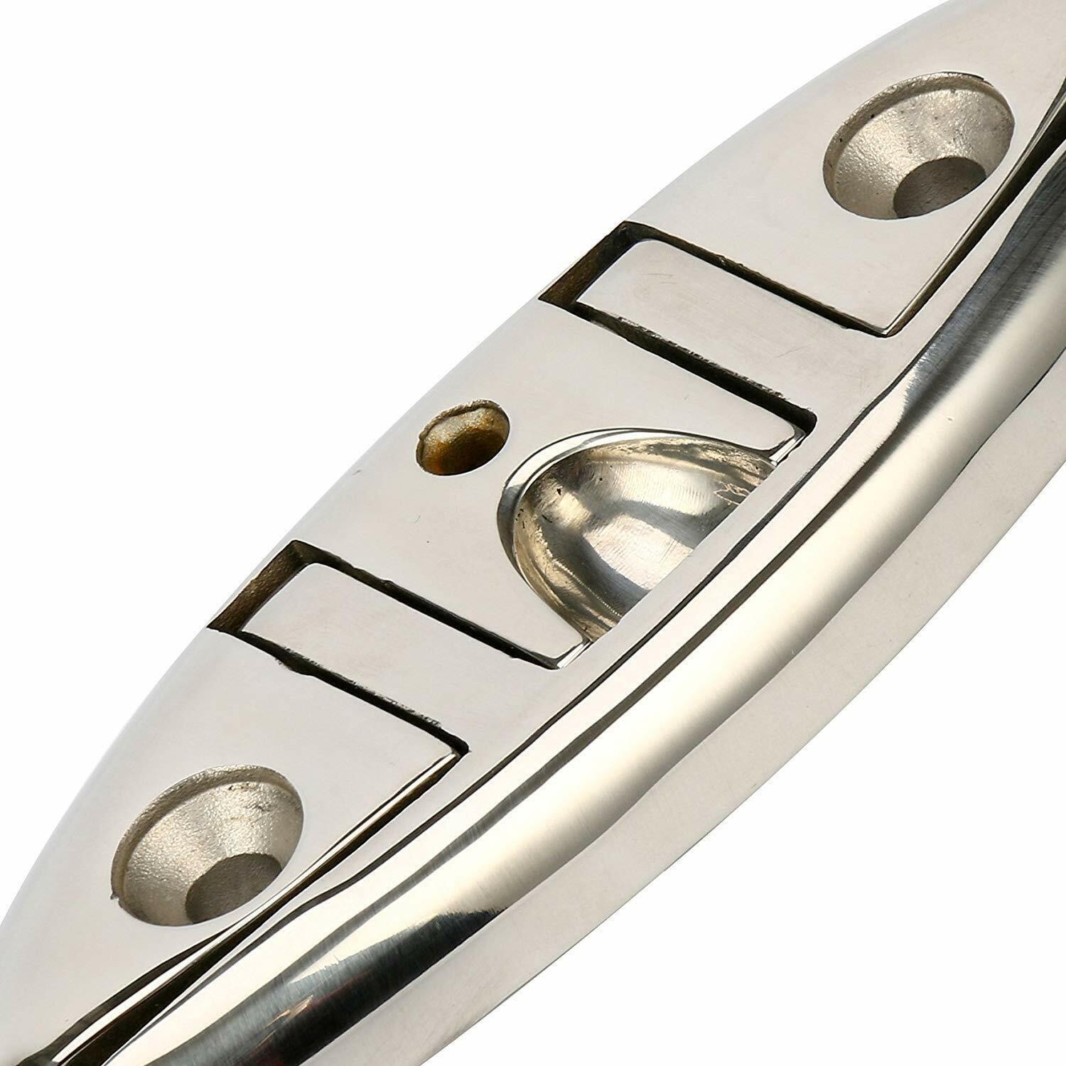 4 Pack Boat Cleat 6" 316 Stainless Steel Folding Cleat Flip Up Dock Rope Cleat