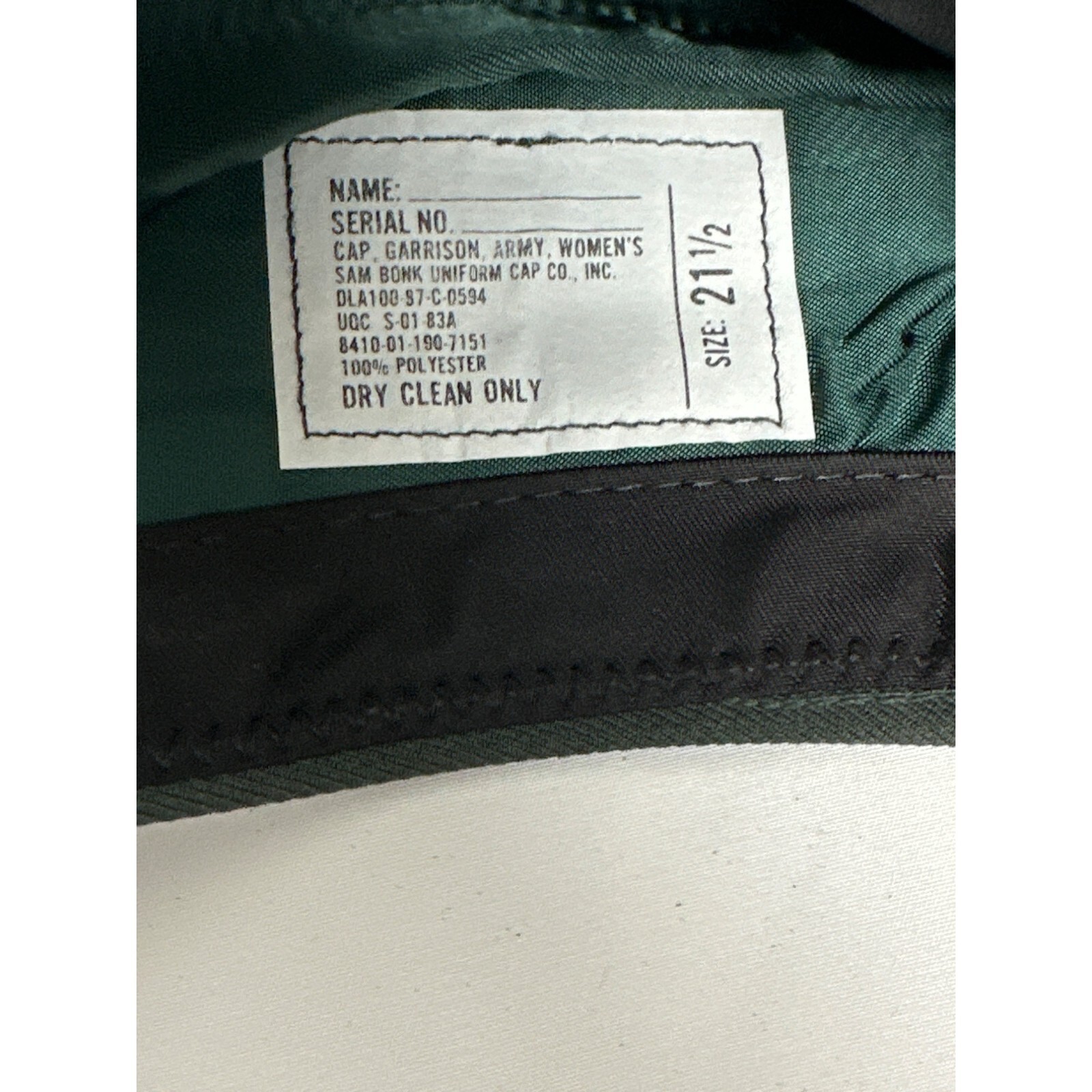Vintage U.S. Army Female Garrison Cap 8410-00-190-7151 NEW
