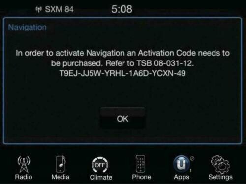 JEEP DODGE CHRYSLER RA3 Navigation Activation Uconnect 8.4
