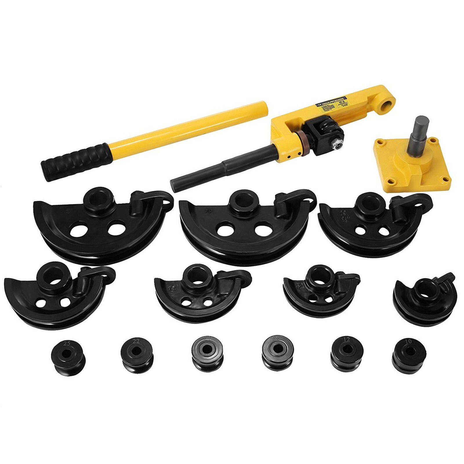 NEW Pipe Bender, Manual Bench Bending Machine 3/8" - 1" Tube Bender Set 7 Dies