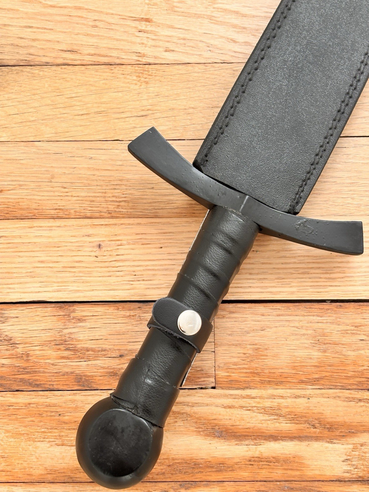 40” Rustic Broad Sword High Carbon Steel Full Tang Medieval Sharp Leather Sheath