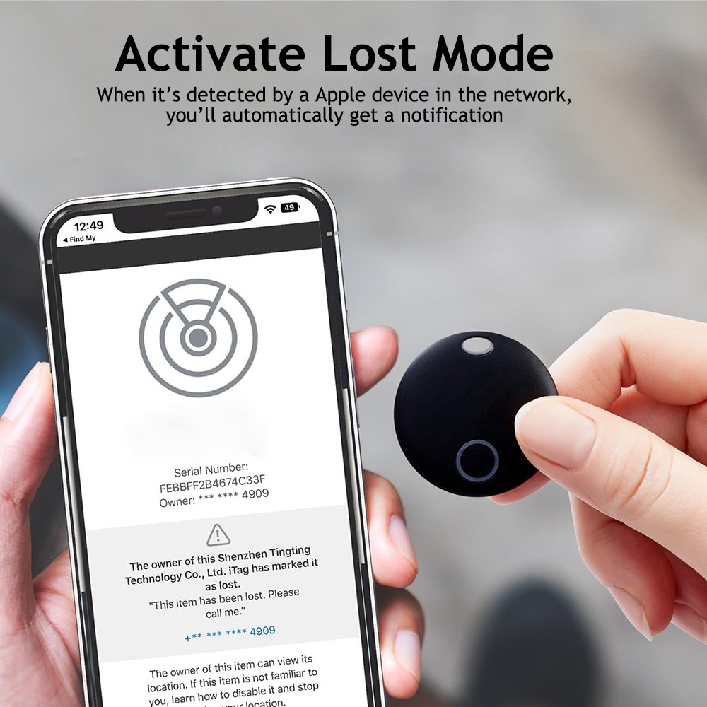 Airtag Dog Cat Collar Holder Case / Bluetooth Mini GPS Location Tracker Device