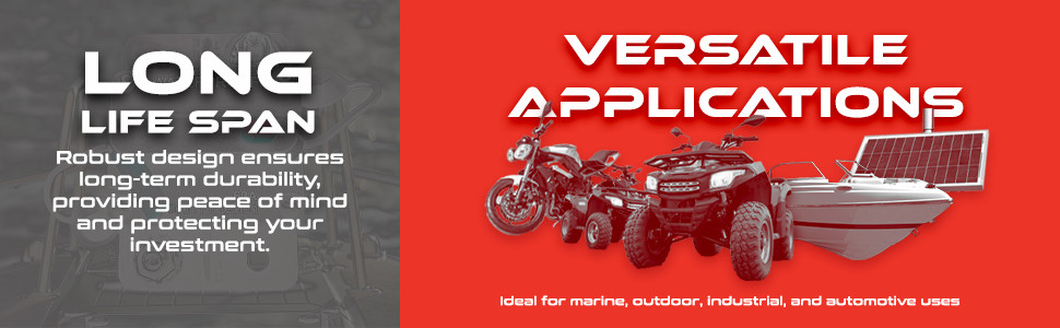 100 Amp Waterproof Circuit Breaker Auto/Marine/Solar 12-48V DC Manual Reset