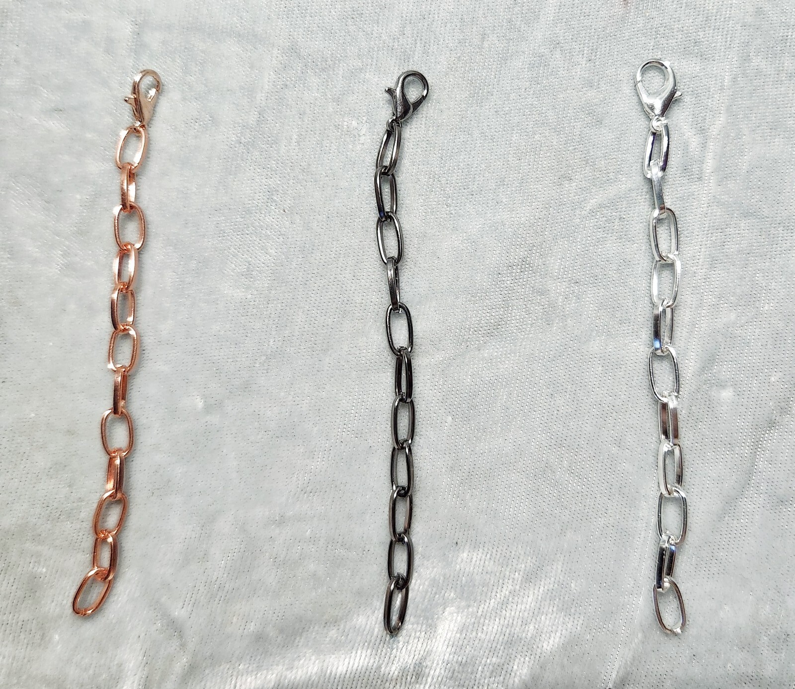 3-3/4" STRONG Necklace bracelet Chain Extender Extension six colors OR stainless