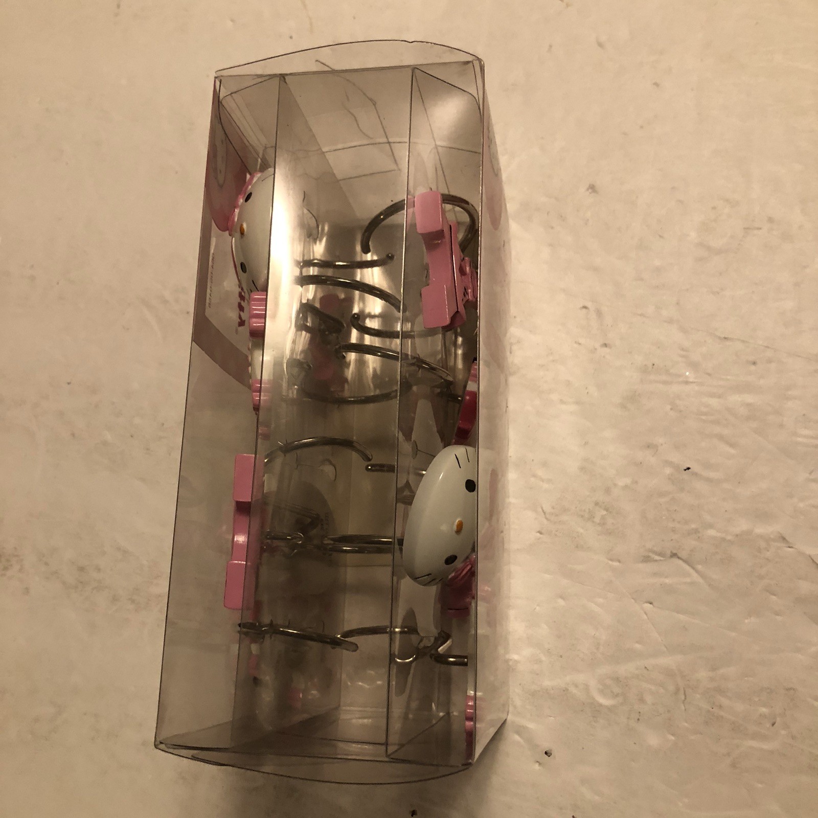 Sanrio Hello Kitty Bonjour Paris Eiffel Tower Poodles Shower Curtain Hooks @C