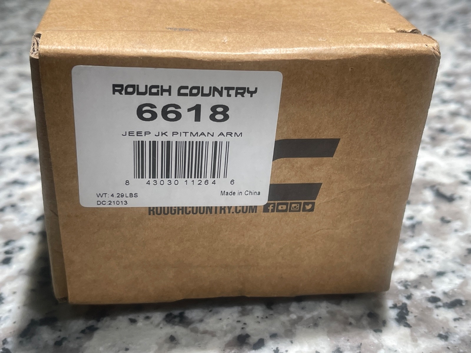 Rough Country Drop Pitman Arm for 2007-2018 Jeep Wrangler JK 3.5 to 6" lift 6618