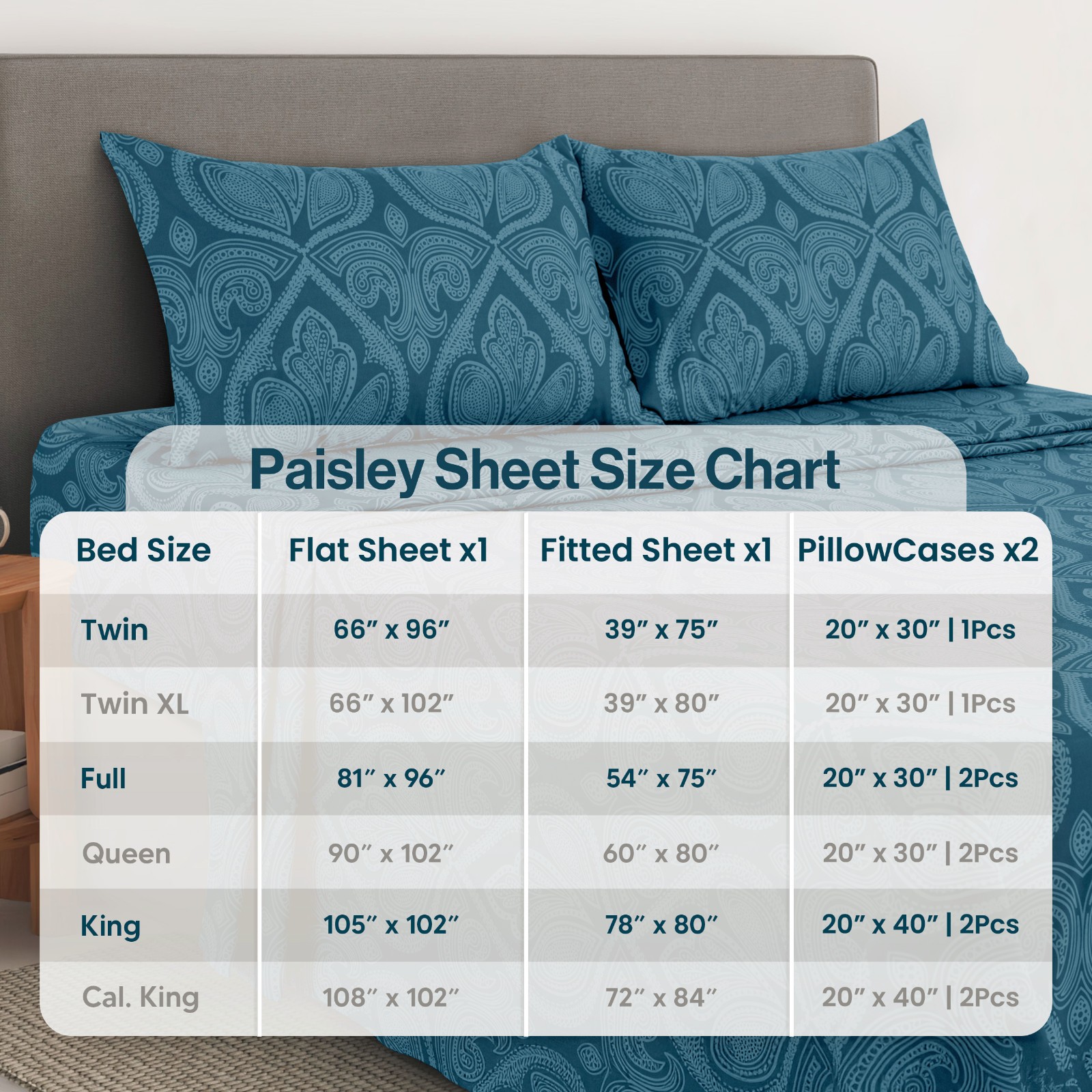 4 Piece Sheet Set Hotel Collection Luxury Ultra Soft Deep Pocket Bed Sheets Sets