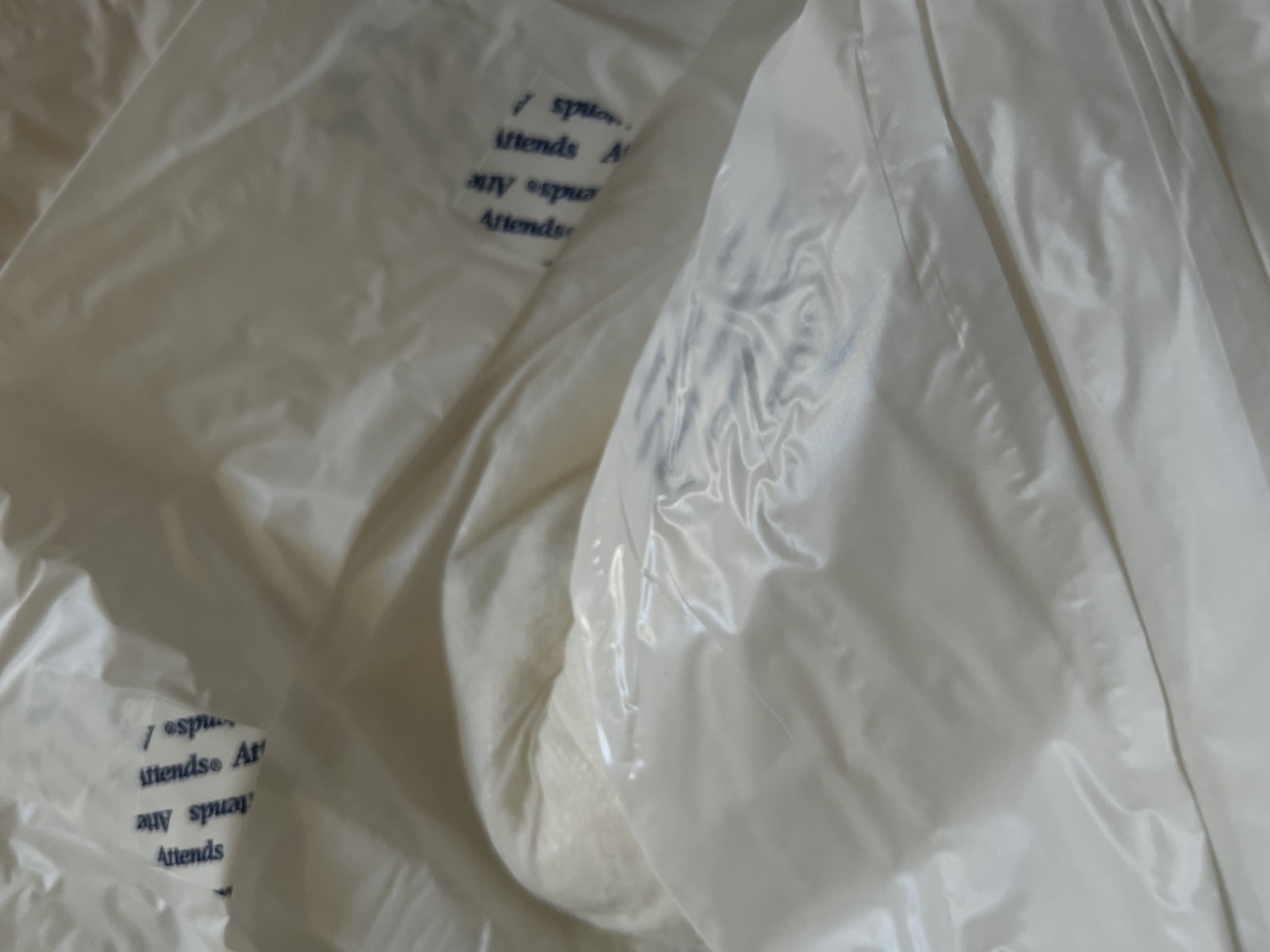 Vintage Attends Medium Plastic Disposable Briefs / Adult Diapers / Pampers