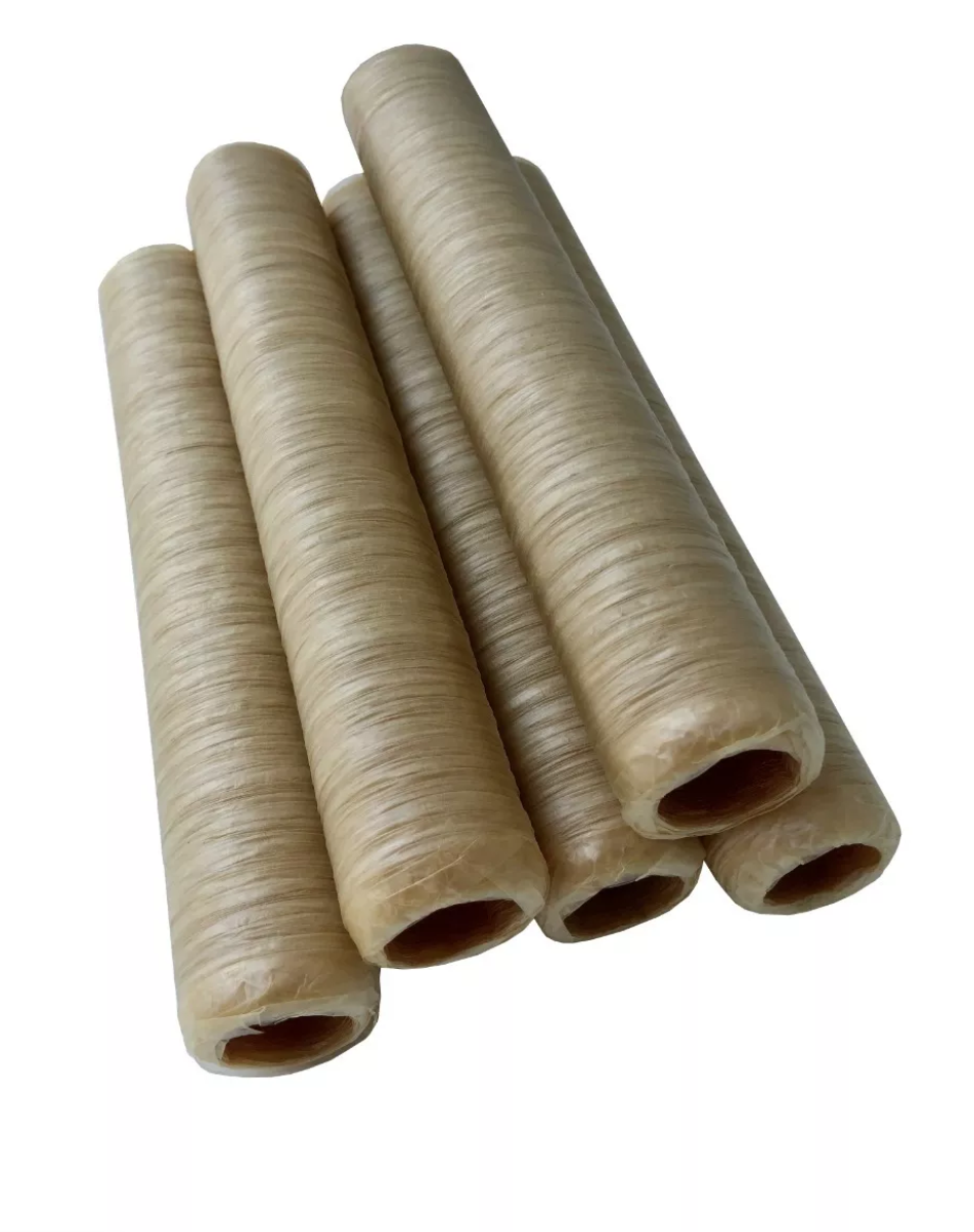 Collagen Casings Dry 32mm / 50ft Lenght for stuffing 99 Lb 450 sausages 5 sticks