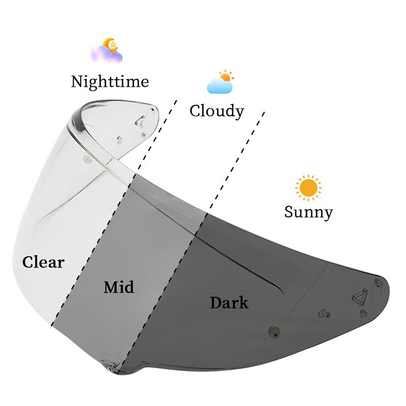 HJ-38 Photochromic Face Shield Helmet Visor for HJ38 i71