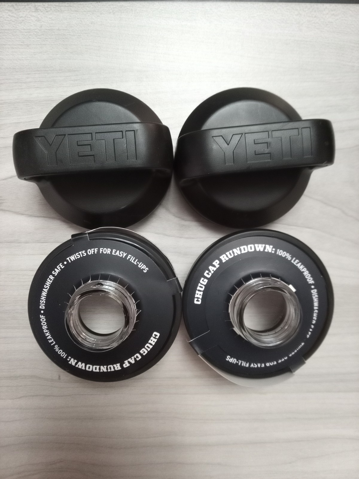 (2) YETI Rambler Chug Bottle Caps Replacement Fits All Rambler 18-64oz