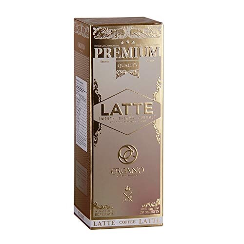 Organo Gold Gourmet Cafe Latte Coffee With Ganoderma Lucidum (1 Box of 20 Sachet