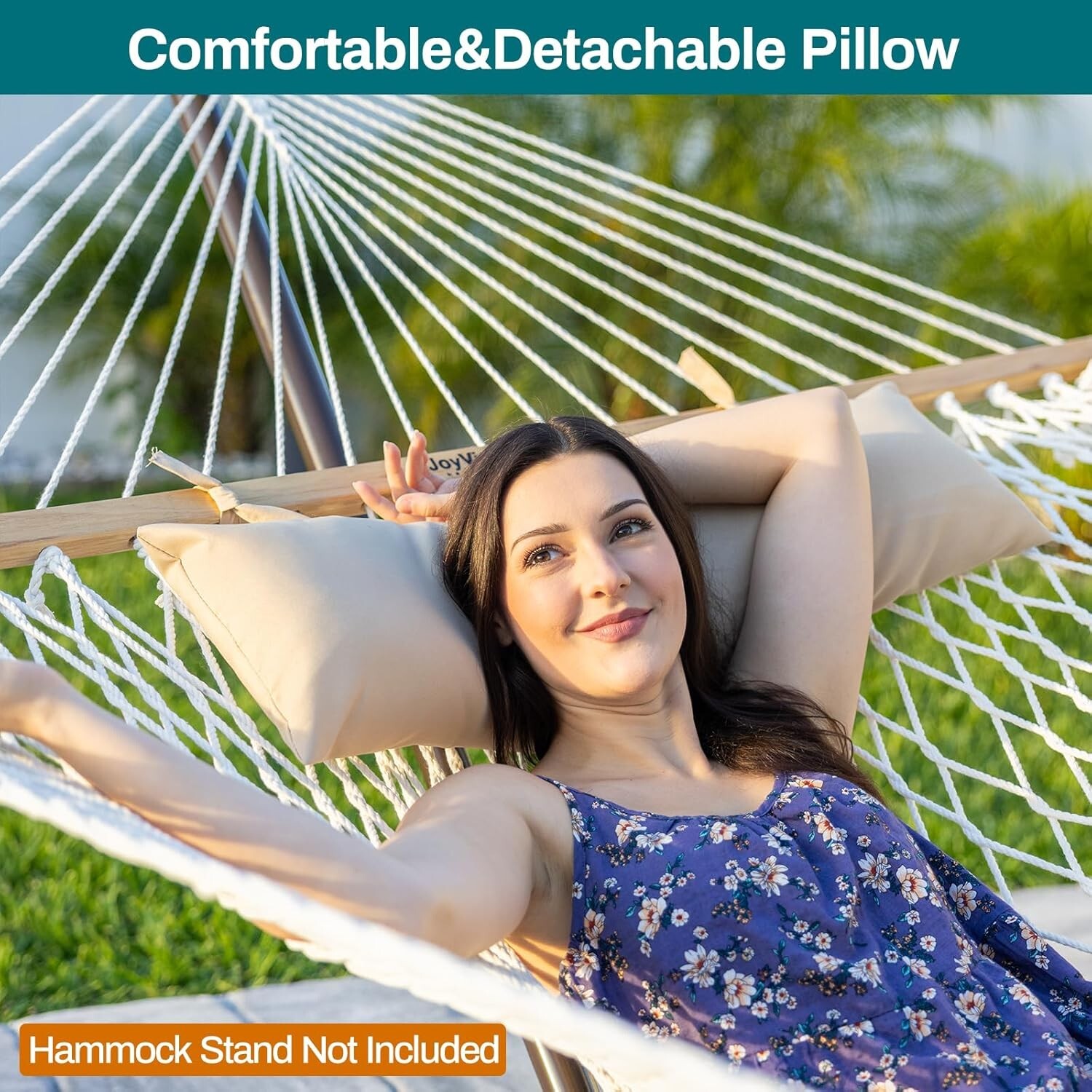 Traditional Rope Double Hammock - Hand Woven Cotton Hammock