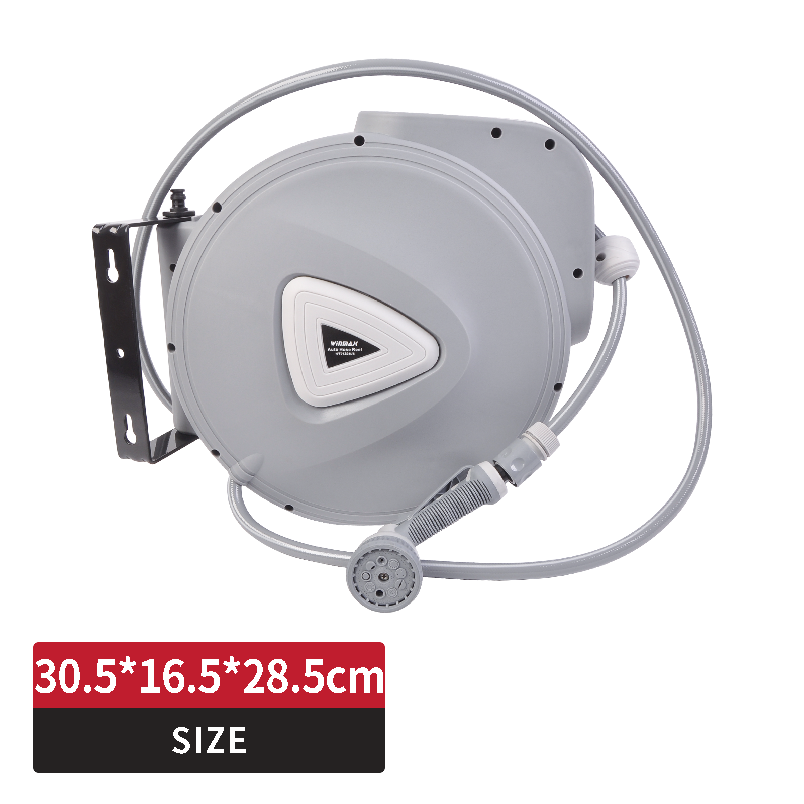 Retractable Water Hose Reel Garden Sprayer Wall Mount 32ft