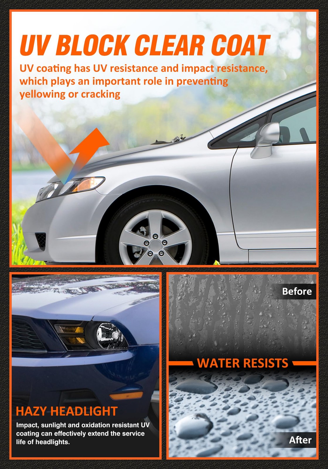 Headlight Assembly Compatible with Ford 10-14 Mustang /Mustang Headlamp