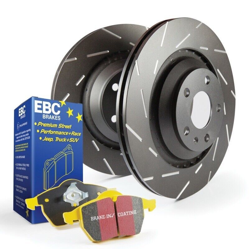 EBC S9KR1521 Rear Brake Kit Yellowstuff & USR for 16–19 Ford Focus RS