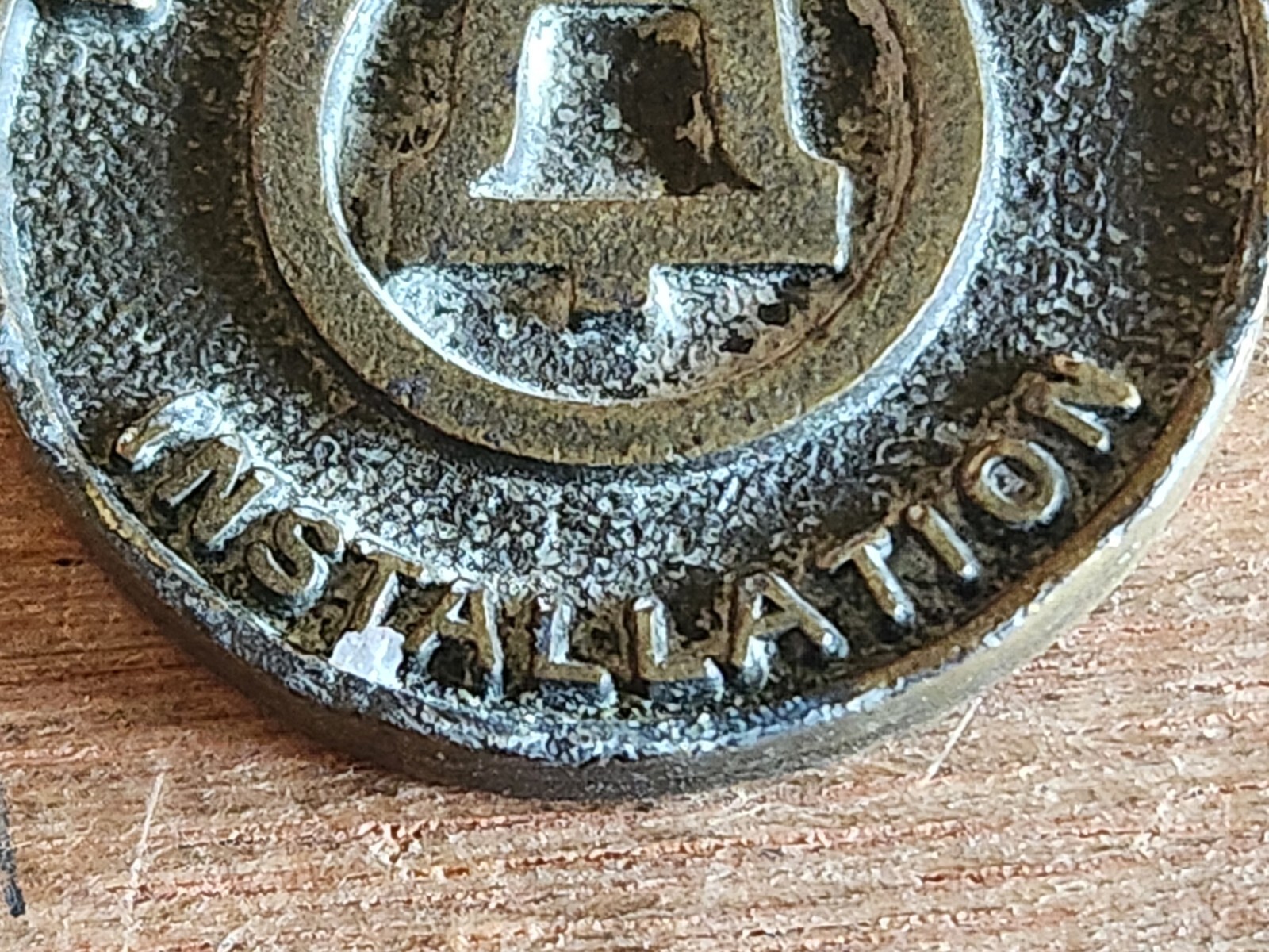 Western Electric Installation Medal FOB Pendant Employee Award Rough Vintage