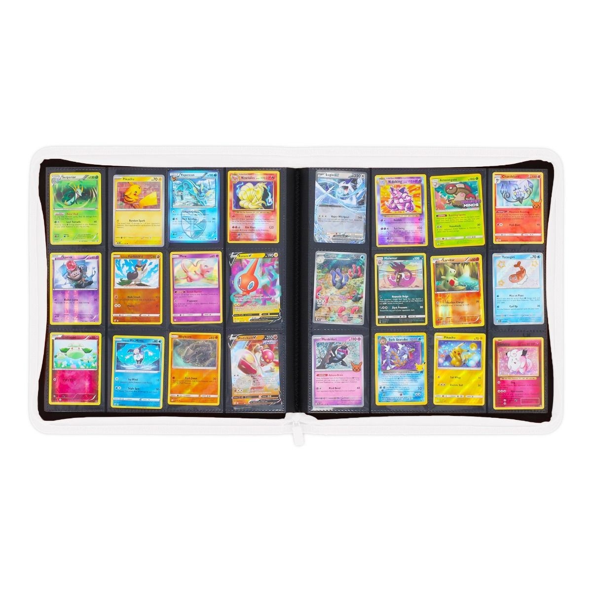 BCW Z-Folio 12-Pocket ZIPPER Album - White - FREE SHIP