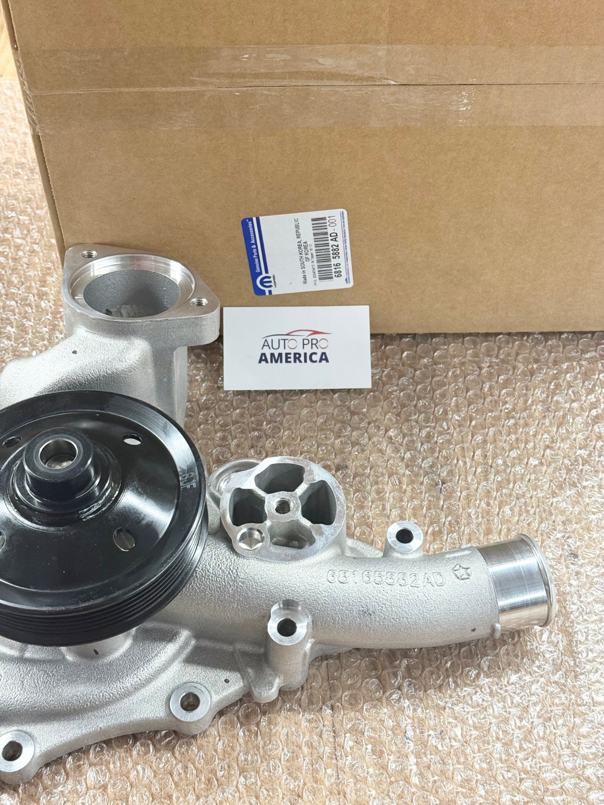 WATER PUMP for 2015-2026 JEEP DODGE RAM w 6.2 V8 OEM GENUINE MOPAR 68165882AD