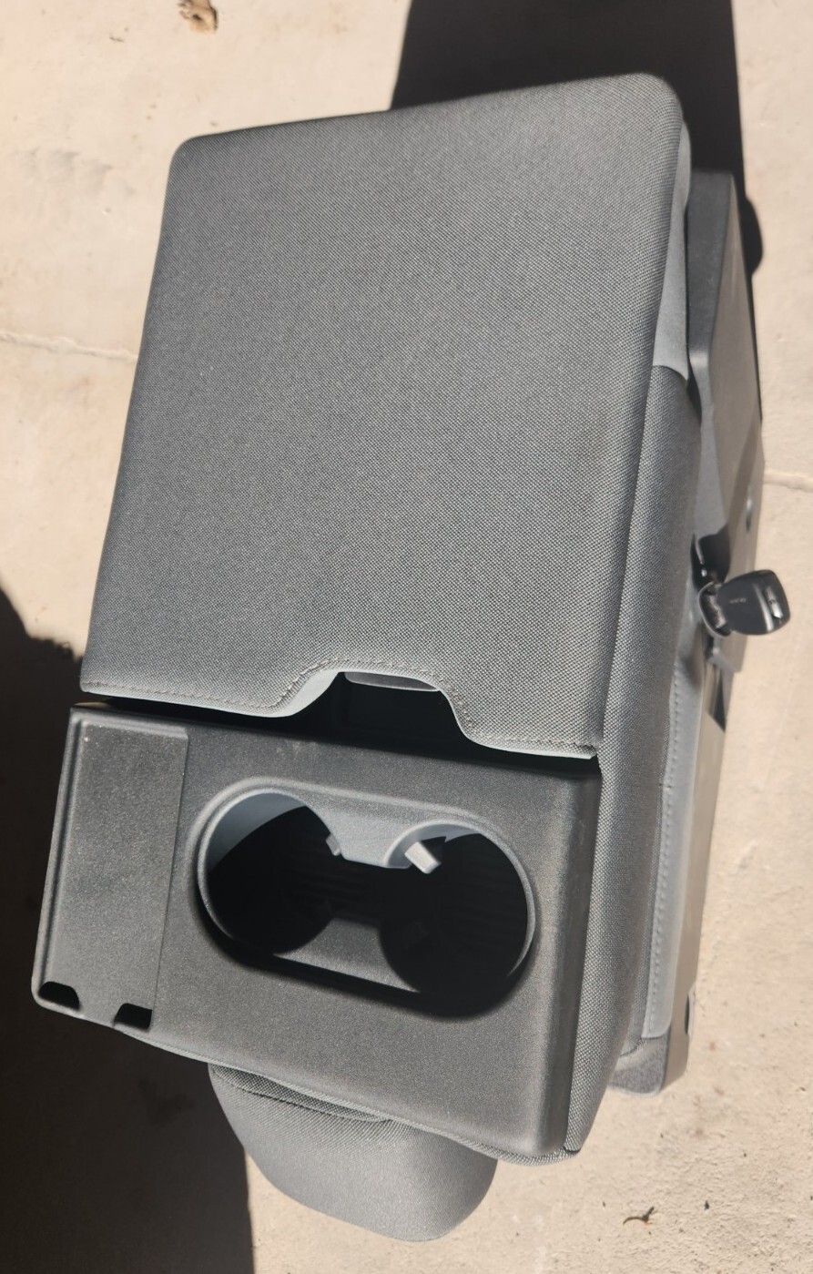 BLEM 2015 - 2025  FORD F150 GRAY CLOTH CENTER CONSOLE JUMP SEAT - BLEM