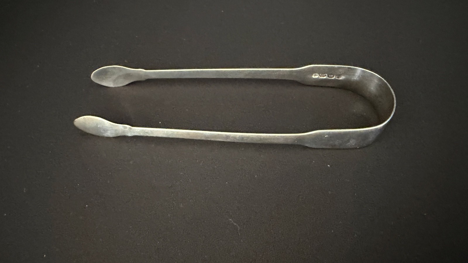 Georgian 1822 London Sterling Silver Sugar Tongs by William Bateman