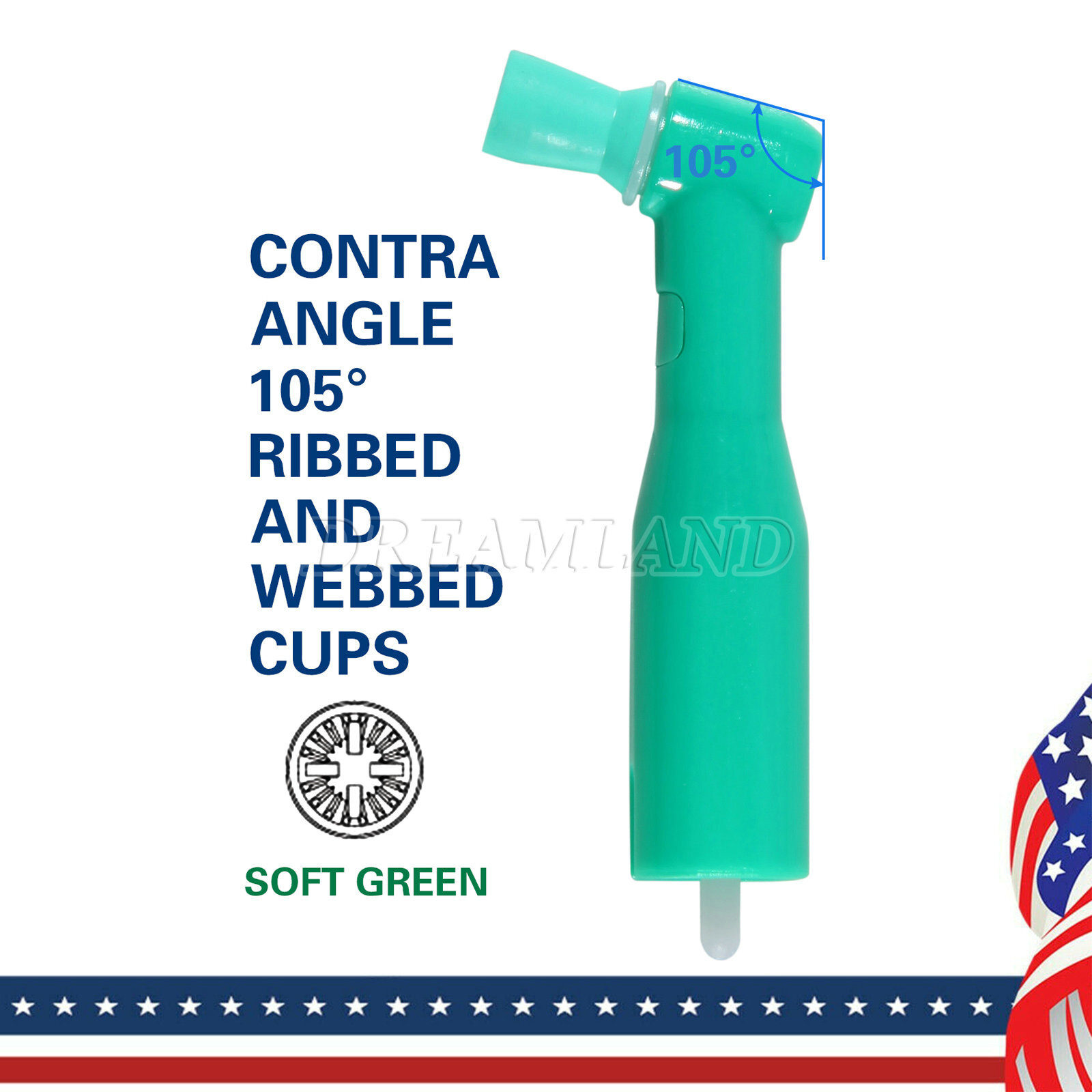 Dental Disposable Prophy Contra Angles High Quality 2000 Pcs Soft