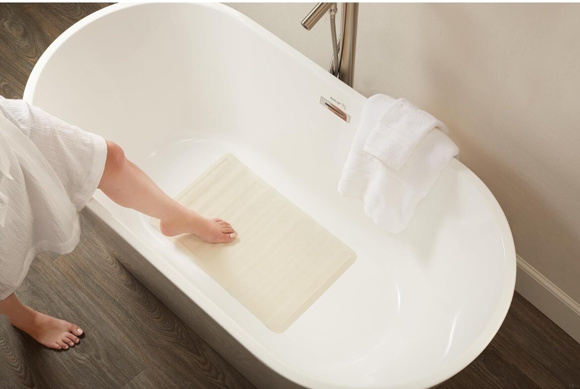 Bath Mat White- Safti-Grip-Anti Slip - Medium “Rubbermaid Commercial Products”