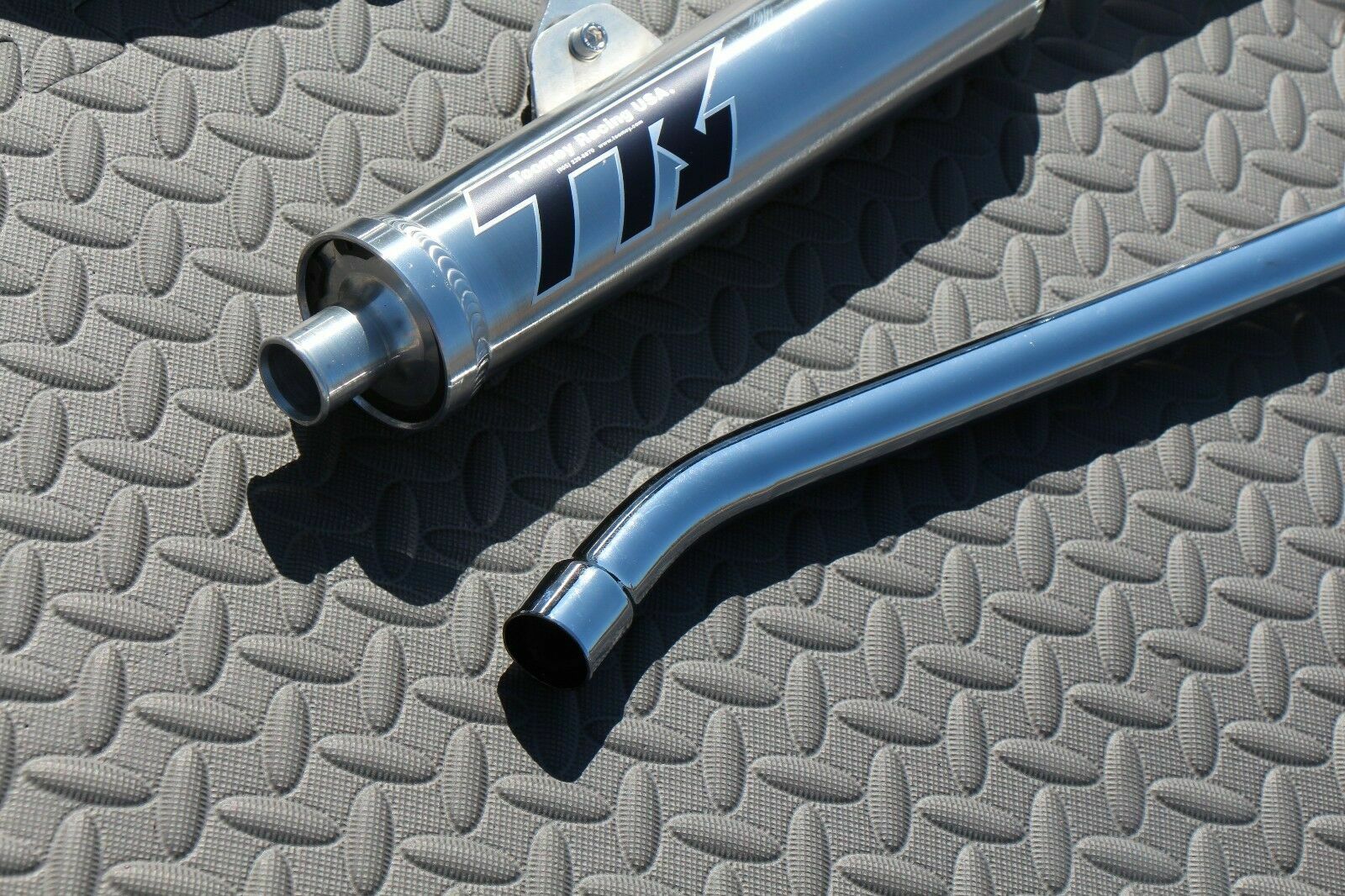 NEW Yamaha Banshee CHROME Toomey Racing T5 Pipes + T-5 silencers 1987-2006