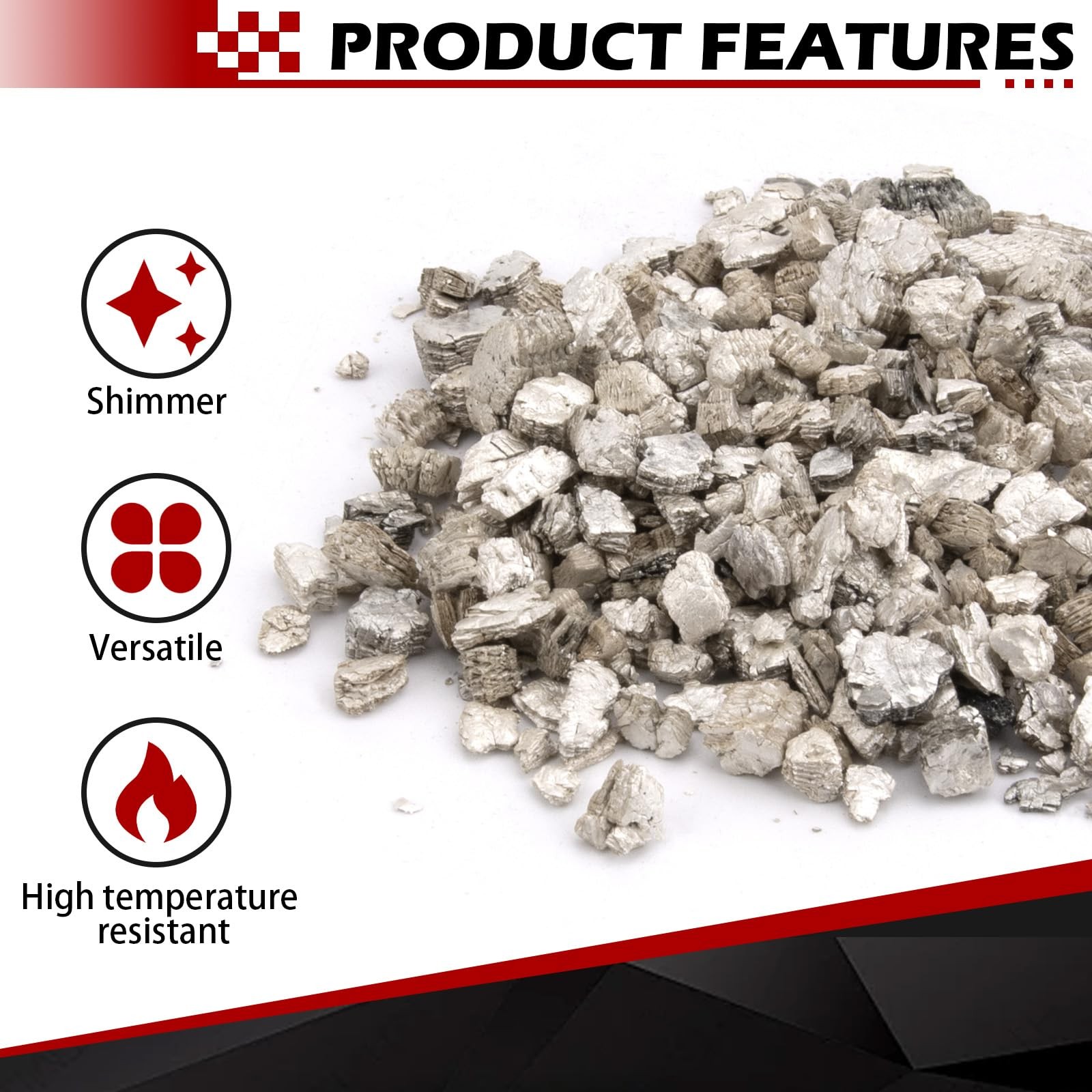 Rock Wool Gas Fireplace Embers, 6 oz, Glowing Ember Enhancement for Gas Logs ...