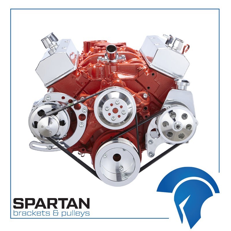Small Block Chevy Serpentine Conversion Kit System 327 350 383 400 SBC PS 6 Rib