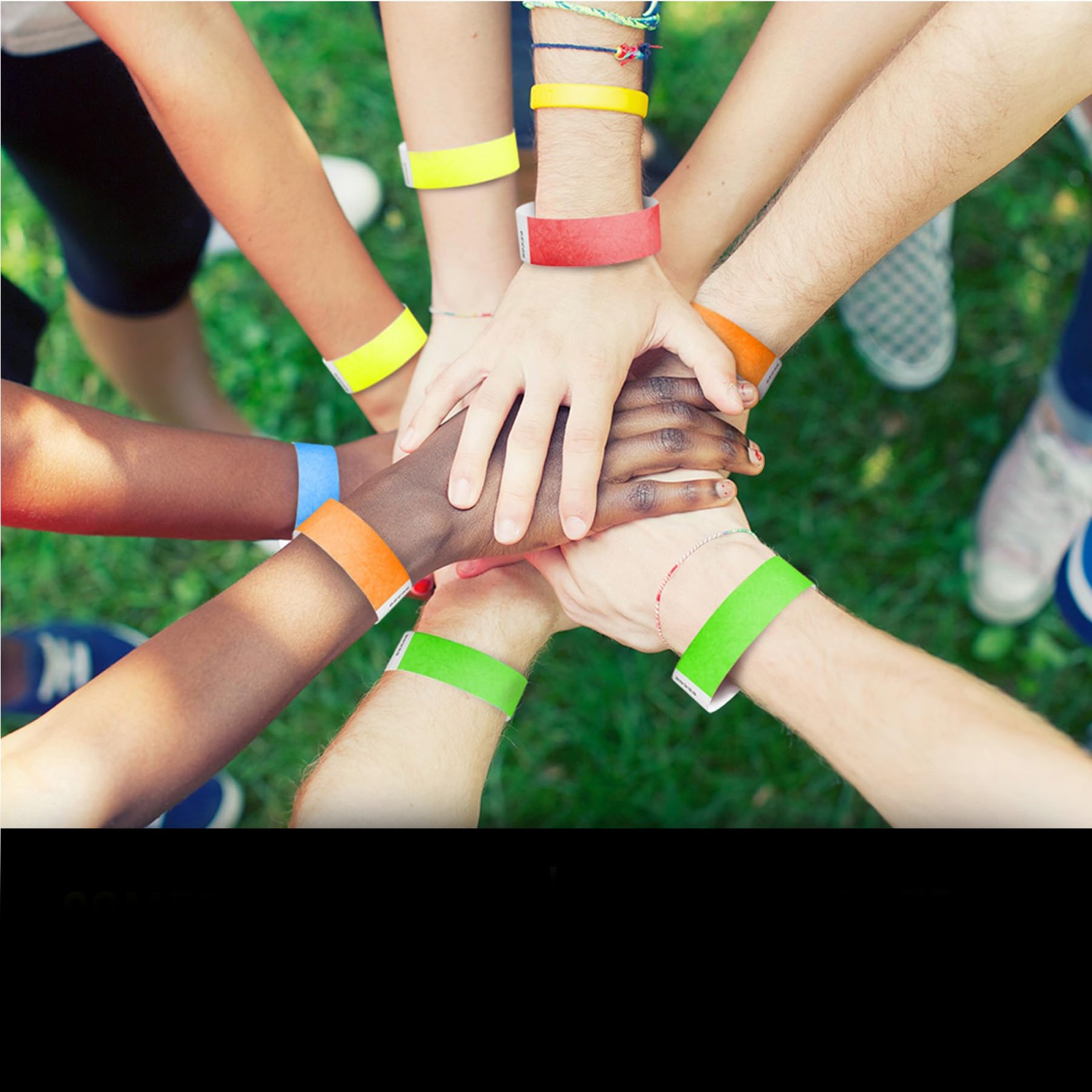 Tyvek Wristbands 500 Pcs, Party Hospital VIP, 5 Colors