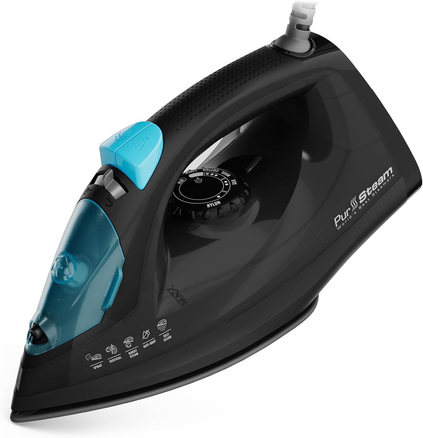 PurSteam Professional 1250W Steam Iron | Powerful Steamer with Burst of Steam