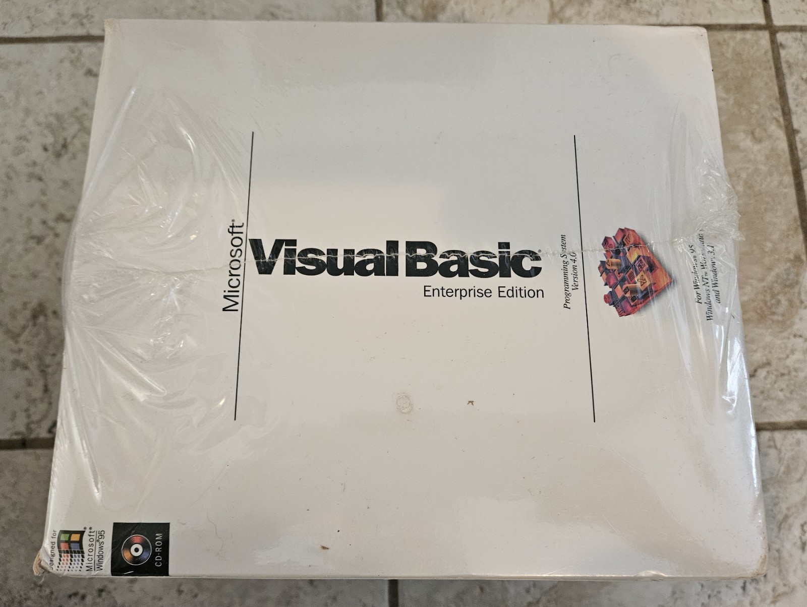 NEW Microsoft Visual Basic 4.0 Enterprise Full Edition for Windows 3.1 95 NT