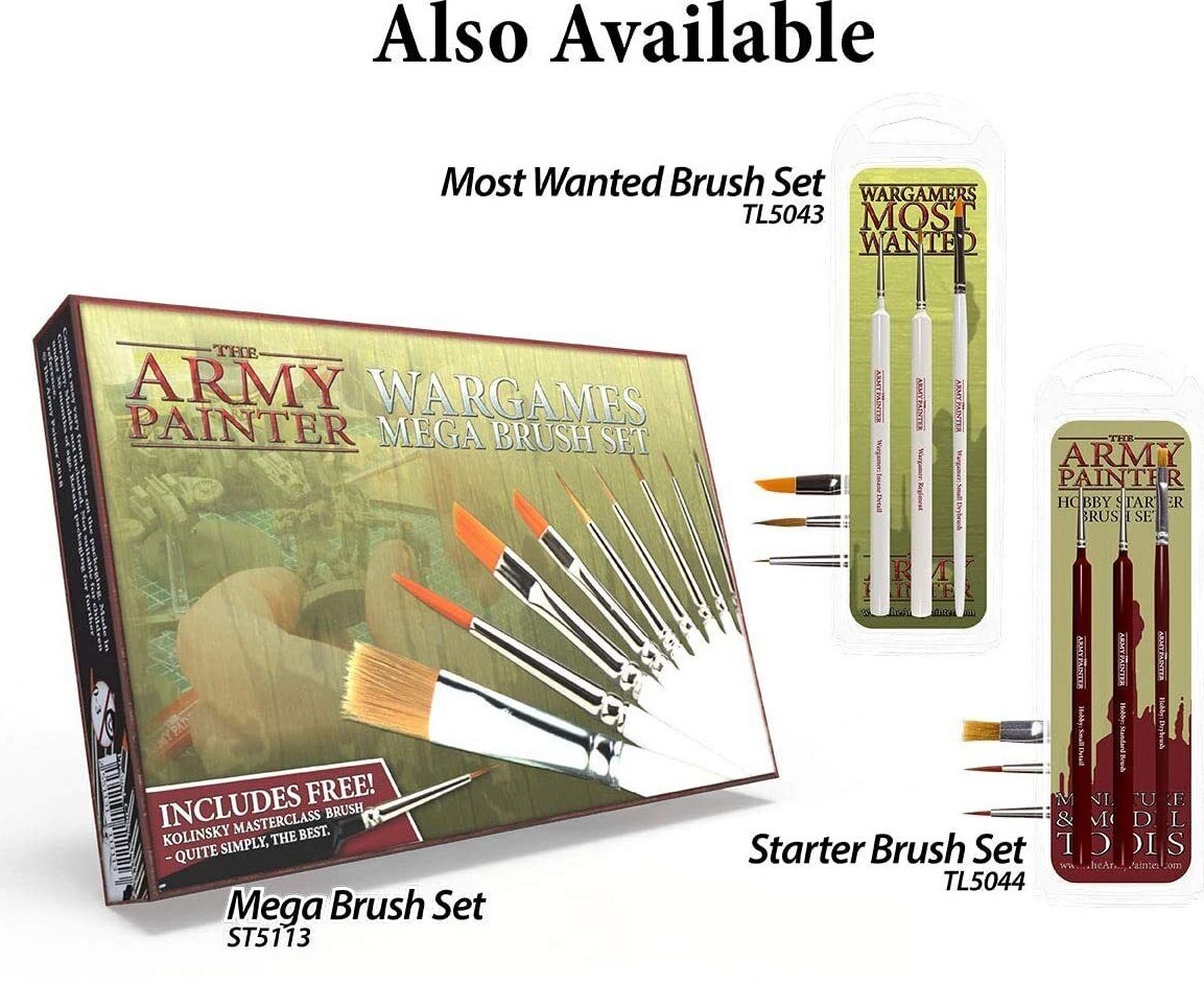 The Army Painter Brushes [Complete Range of Hobby & Wargaming]