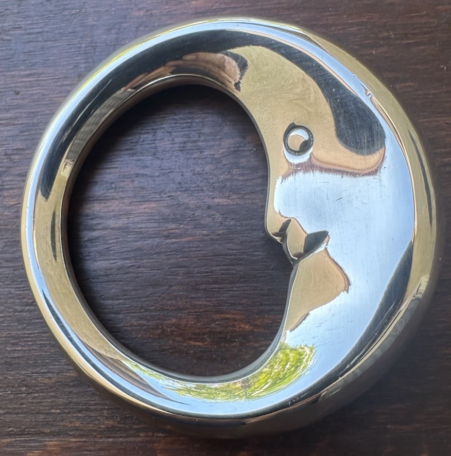 Tiffany & Co. Sterling Silver 925 Man In The Moon Celestial Baby Rattle - No Box