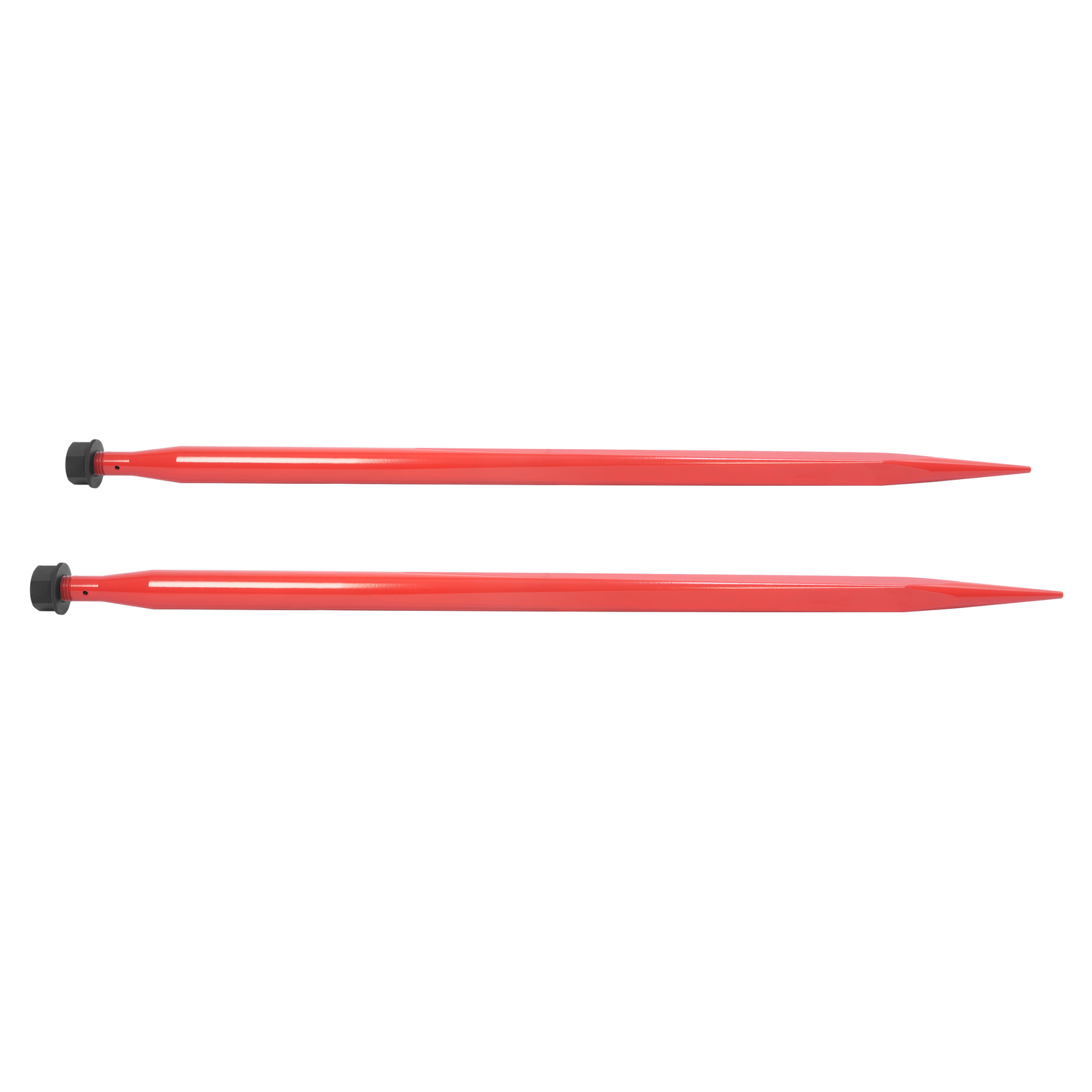 2Pcs Hay Bale Spear 49" 4500 lbs Quick Attach Spike Fork for Tractors Loaders