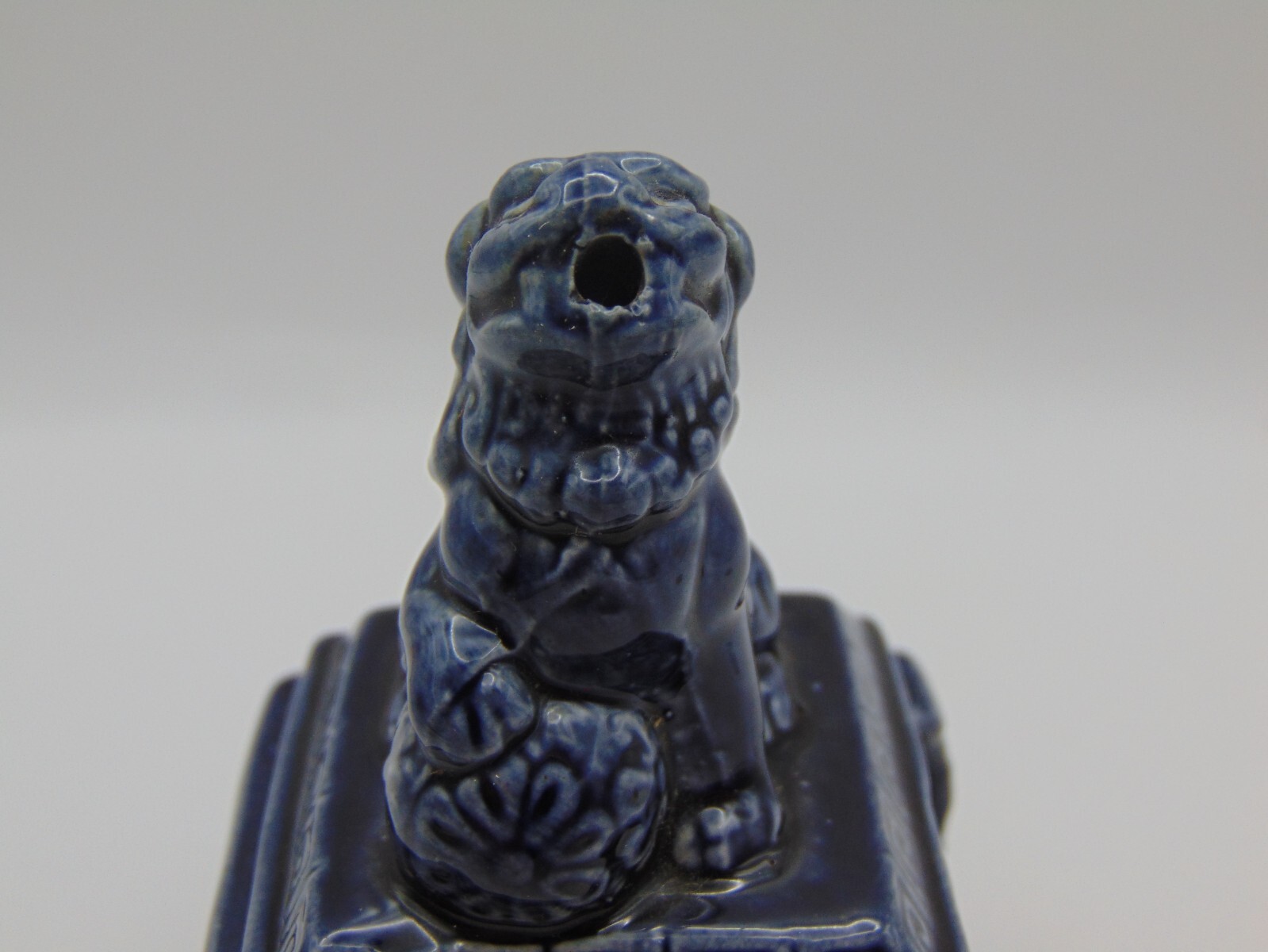 Vintage Censer Incense Burner Foo Dog Made in Japan Ceramic 4 1/2" Tall