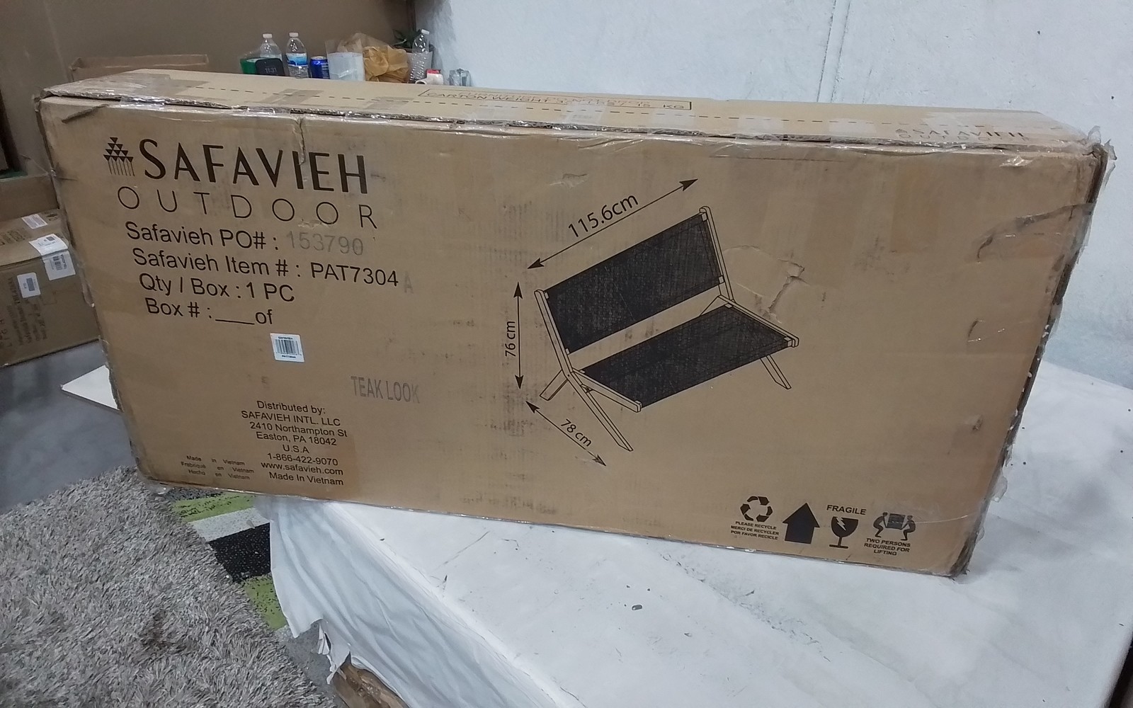 Safavieh KOBINA OUTDOOR BENCH, Reduced Price 2172778759 PAT7304A