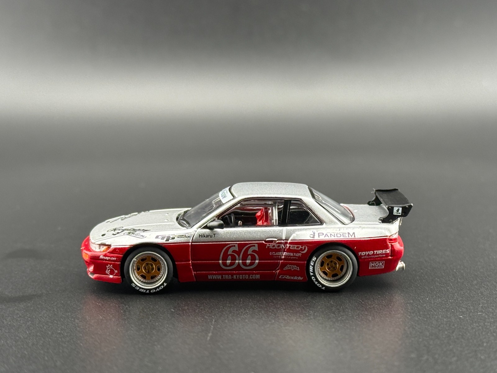 Pop Race Pandem Silvia S13 Moontech Red 640258 1/64