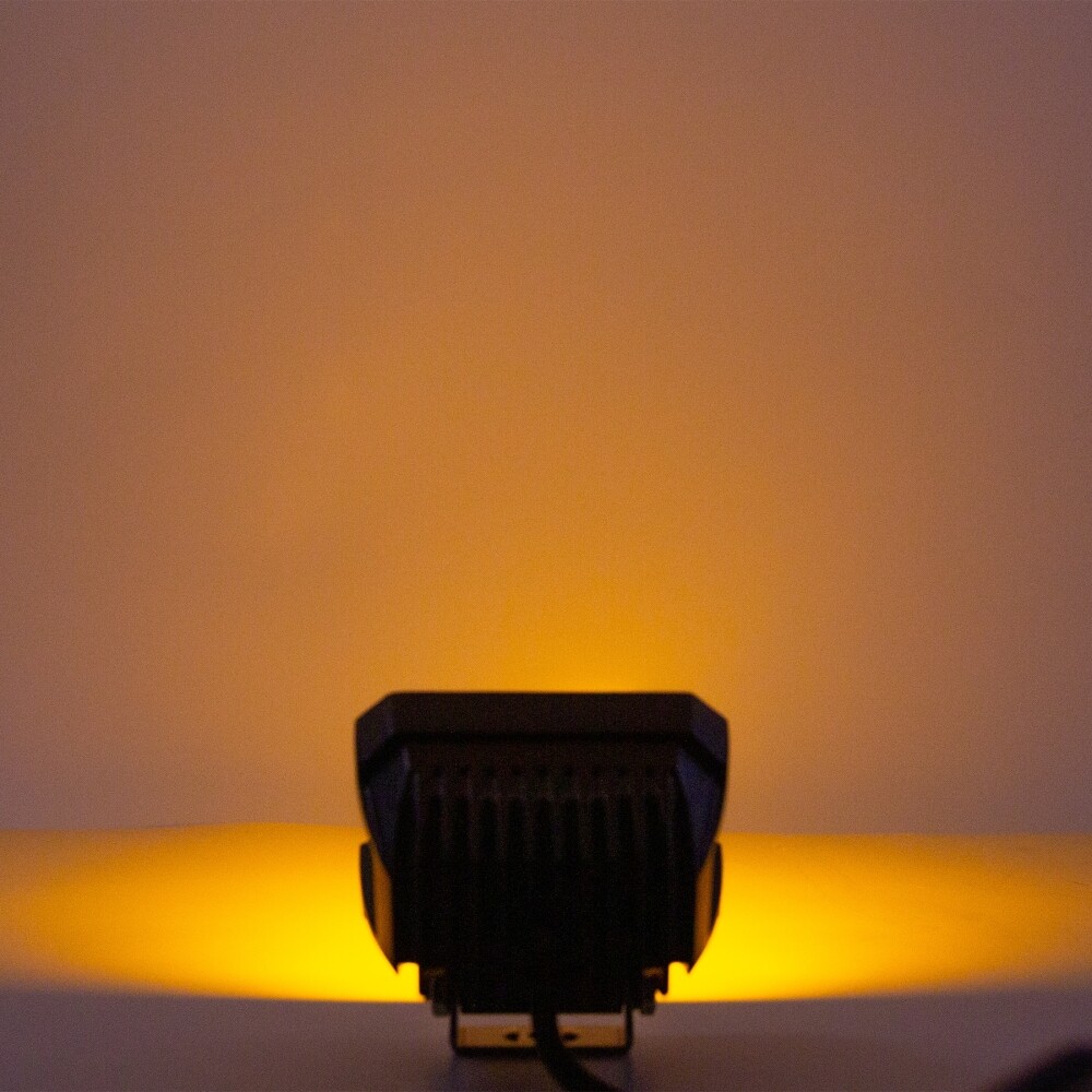 Auxbeam 4.5In LED Driving Light Pods White DRL/Amber Turn Signal Light &Harness